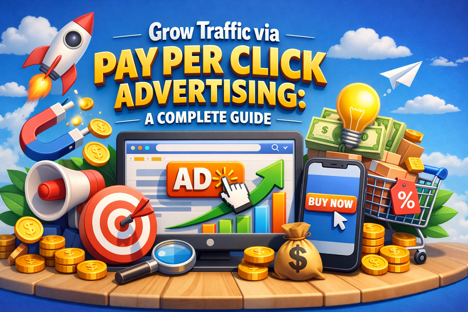 Grow Traffic via Pay Per Click Advertising A Complete Guide
