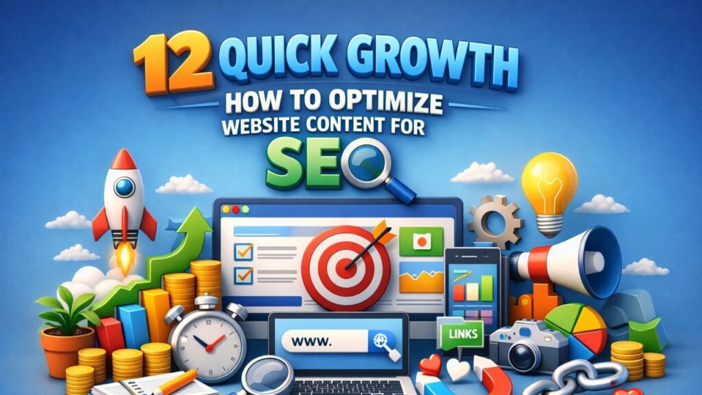12 Quick Growth: How to Optimize Website Content for SEO