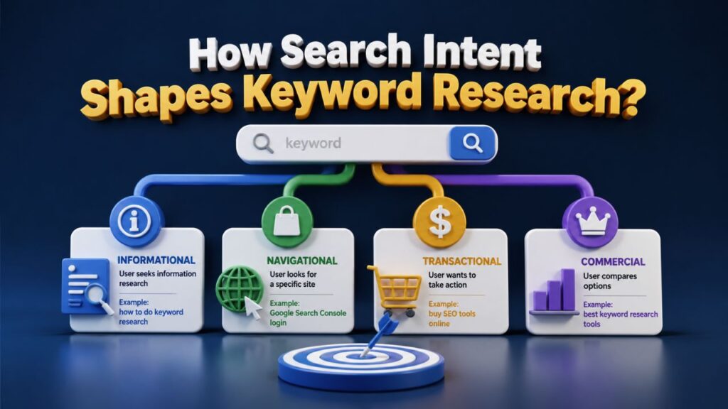 How Search Intent Shapes Keyword Research?
